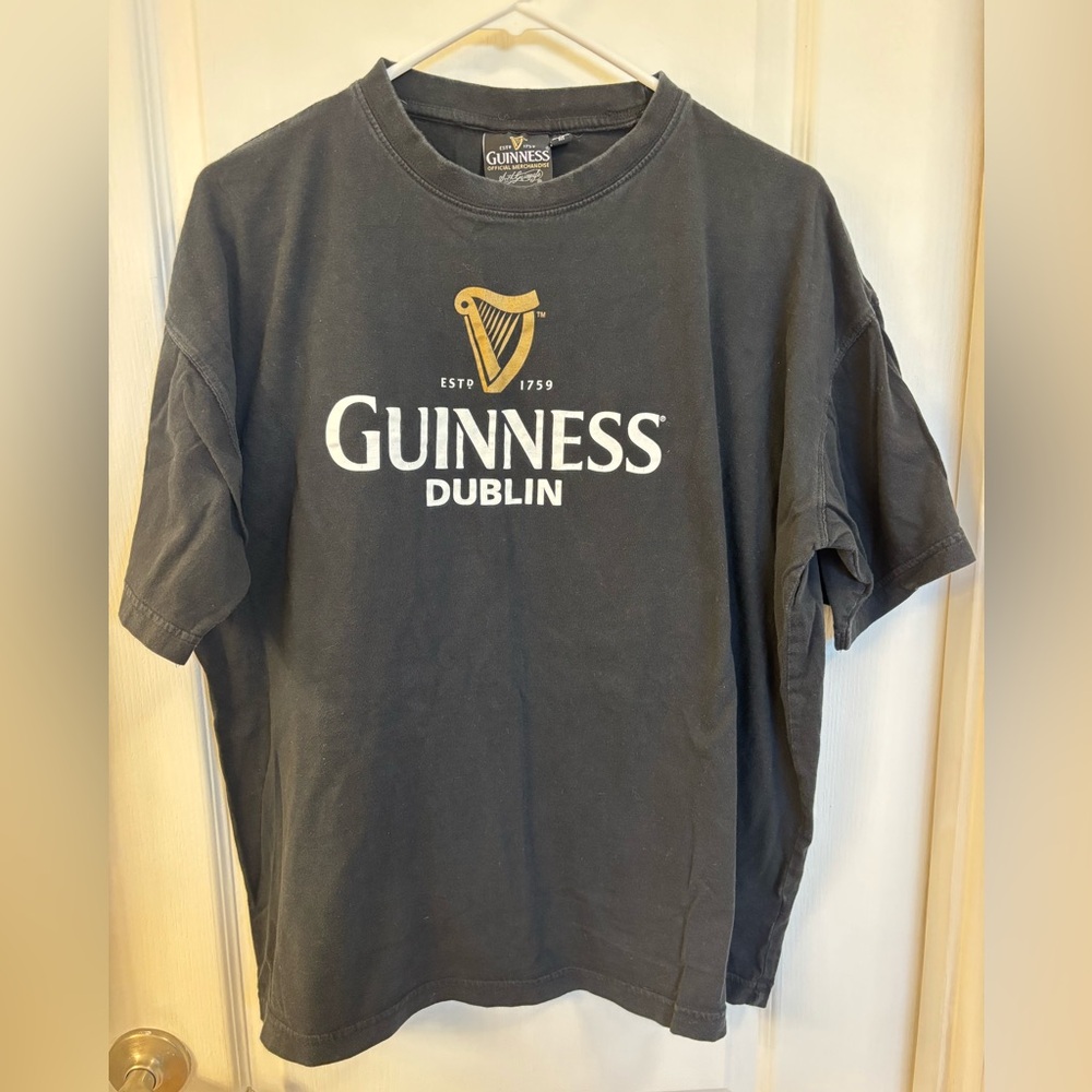 🇮🇪 Men’s Size XL Guinness Black T-Shirt from Dublin, Ireland 🇮🇪